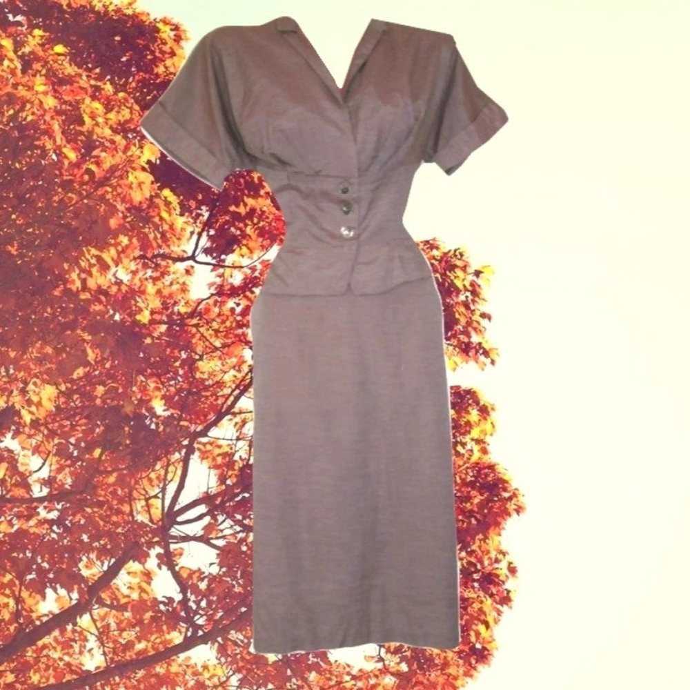 1950s vintage rhinestone new look suit size extra small xs xxs